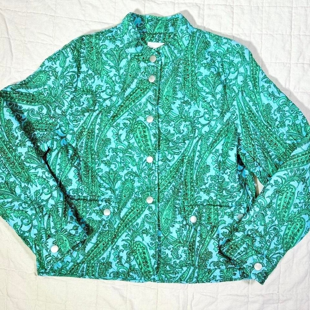 Charter Club Quilted Paisley Jacket – Size L (Fits True L)